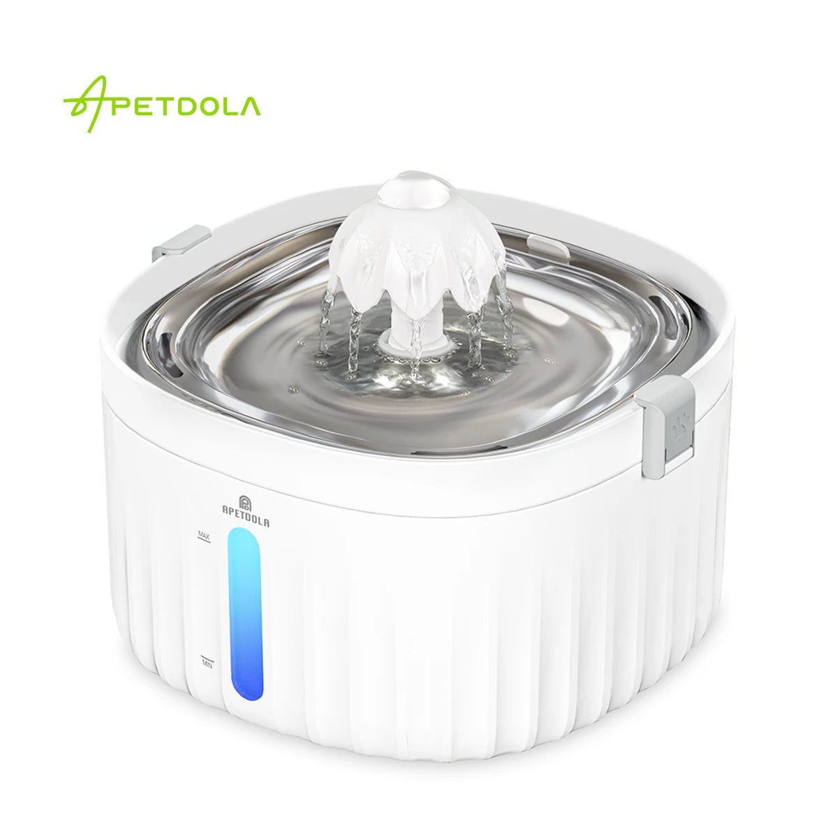 Cat Water Fountain Automatic Pet Water Dispenser for Cats Dogs with Stainless Steel Tray 6-Level Filtering System Fp10